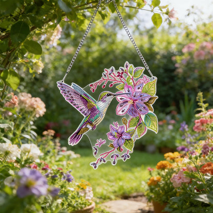 Xylzzuit Diamond Art Kit for Adults DIY Painting Hanging Pendant Special Shaped Rhinestone Gem by Numbers Craft Wall Window Ornament Home Decor Double Sided (Dragonfly)