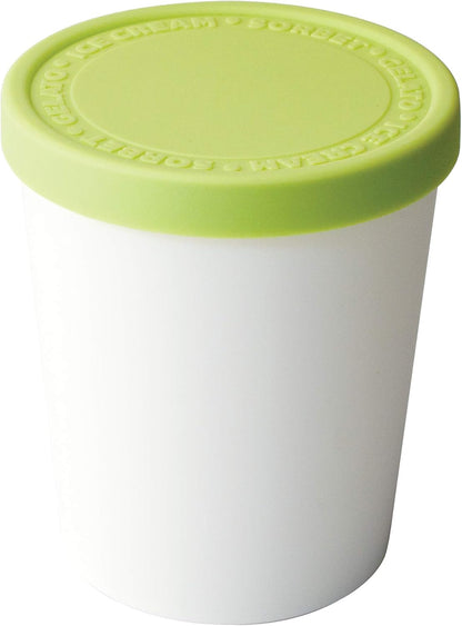 Tovolo Stackable Sweet Treat Ice Cream Tub with Tight-Fitting Silicone Lid, Freezer Storage Container for Sorbet &