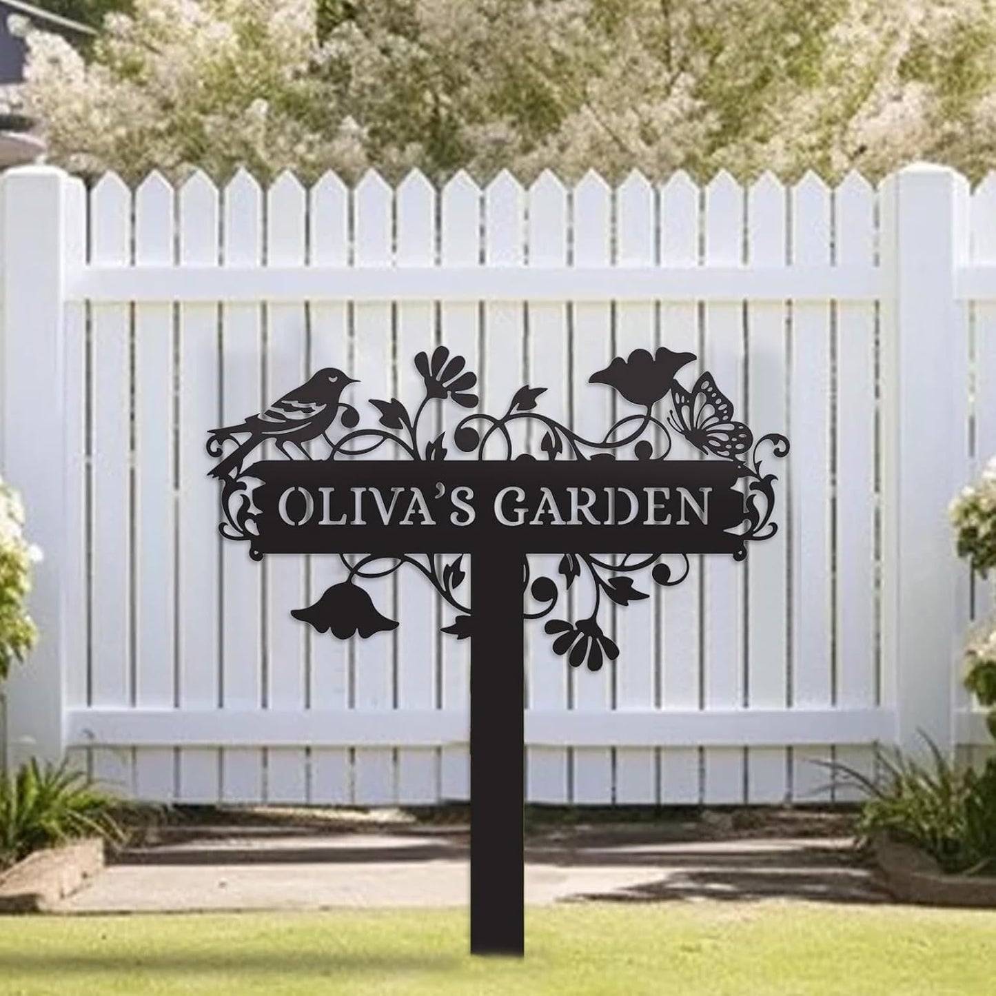 Personalized Metal Garden Sign - Custom Garden Stake | Unique Outdoor Decor for Gardeners