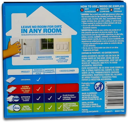 Mr Clean Magic Eraser - Erase Stains & Grime Effortlessly | Original, 2 Count