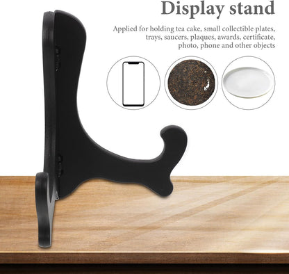 Garneck 4pcs Medal Display Stand, Tabletop Easel, Picture Frame Holder, Plastic Show Rack for Tea Storage