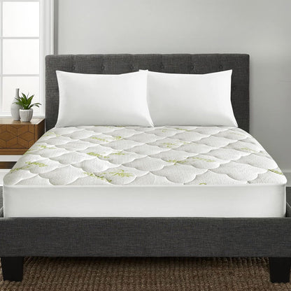 15-23 Inches Air Mattress Cover Twin Size, Thick Viscose Made from Bamboo Quilted Mattress Topper for Kids, Noiseless