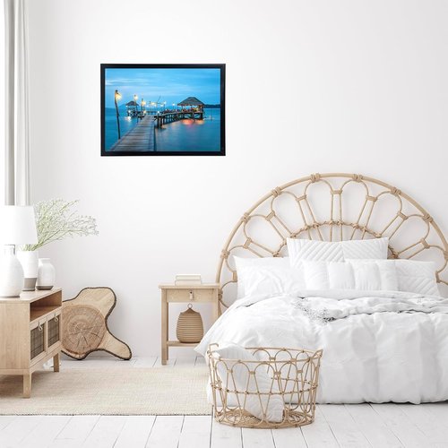 JCJMY 16x23 Black Picture Frame - Versatile Wall Gallery Frame for Horizontal & Vertical Photos