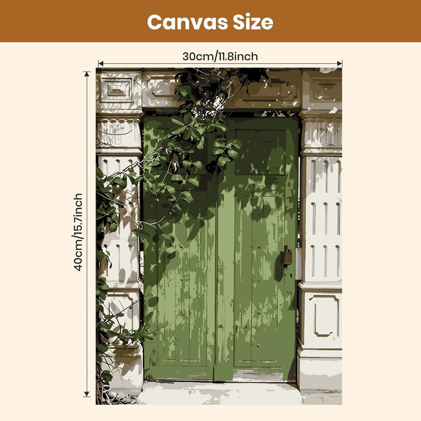 WUDWL 3 Pack Paint by Numbers for Adults and Kids,Landscape Painting Wall Decor Painting by Number Kits On Canvas, Number Artist Paint by Number Kit Funny Without Frame DIY, Home Wall Decor, 12x16in
