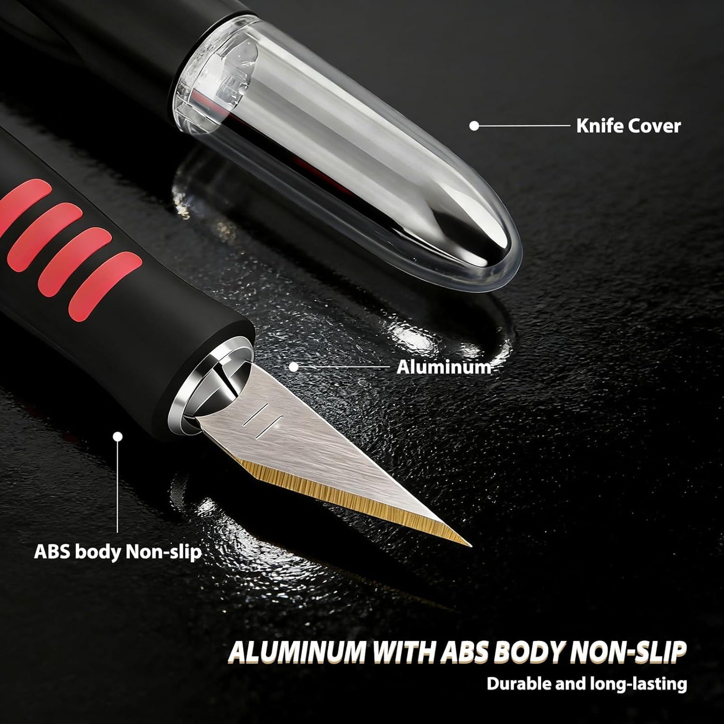 EHDIS Precision Hobby Knife Set 360 Degree Swivel Blade Craft Cutting Knife with Replacement Blades for Art, Working-Stencil, Scoring, Scrapbooking, Architecture Modeling, Crafting