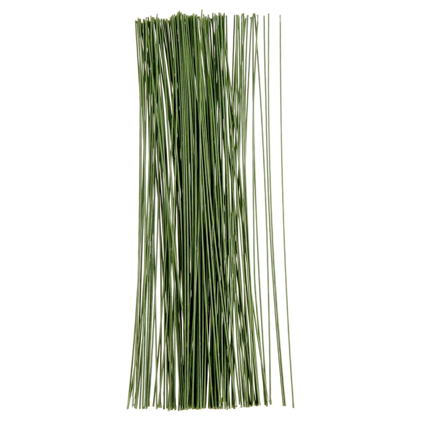 Bright Creations 16-Gauge Wire Stems - 140 Pack, 16 in, Green - Artificial Flower Stems for Boutonniere Supplies - Works with Floral Tape & Corsage Kit