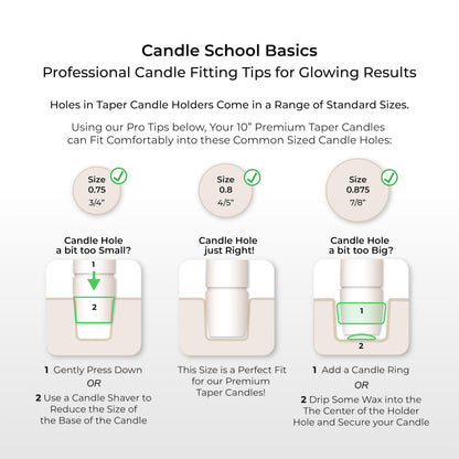 Putty Gray Taper Candles 10 Inch, 12 Pack - Unscented Dripless Dinner Candles, 7 Hour Burn Time, Premium Solid Wax Candlesticks for Weddings, Parties, Events & Home Decor. Candlesticks