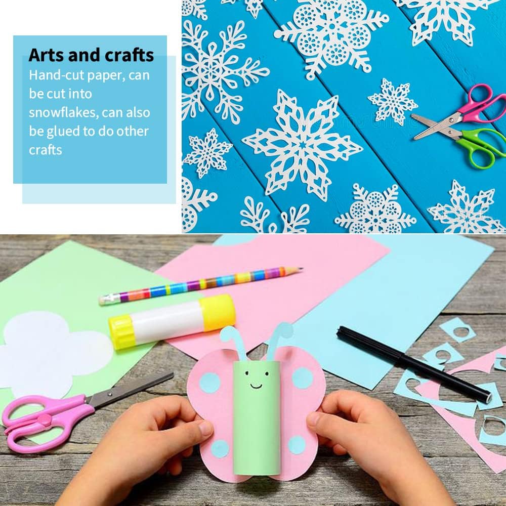 ISUSSER 60 Sheets A4 Size 8.3x11.5 Inch Clear Double Sided Adhesive Tape Sheets, Super Strong Sticky Tape, DIY Art, Craft, Home Decorative Tape with White Liner