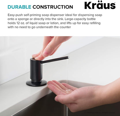 KRAUS Kitchen Soap and Lotion Dispenser, Stainless Steel, KSD-41SS