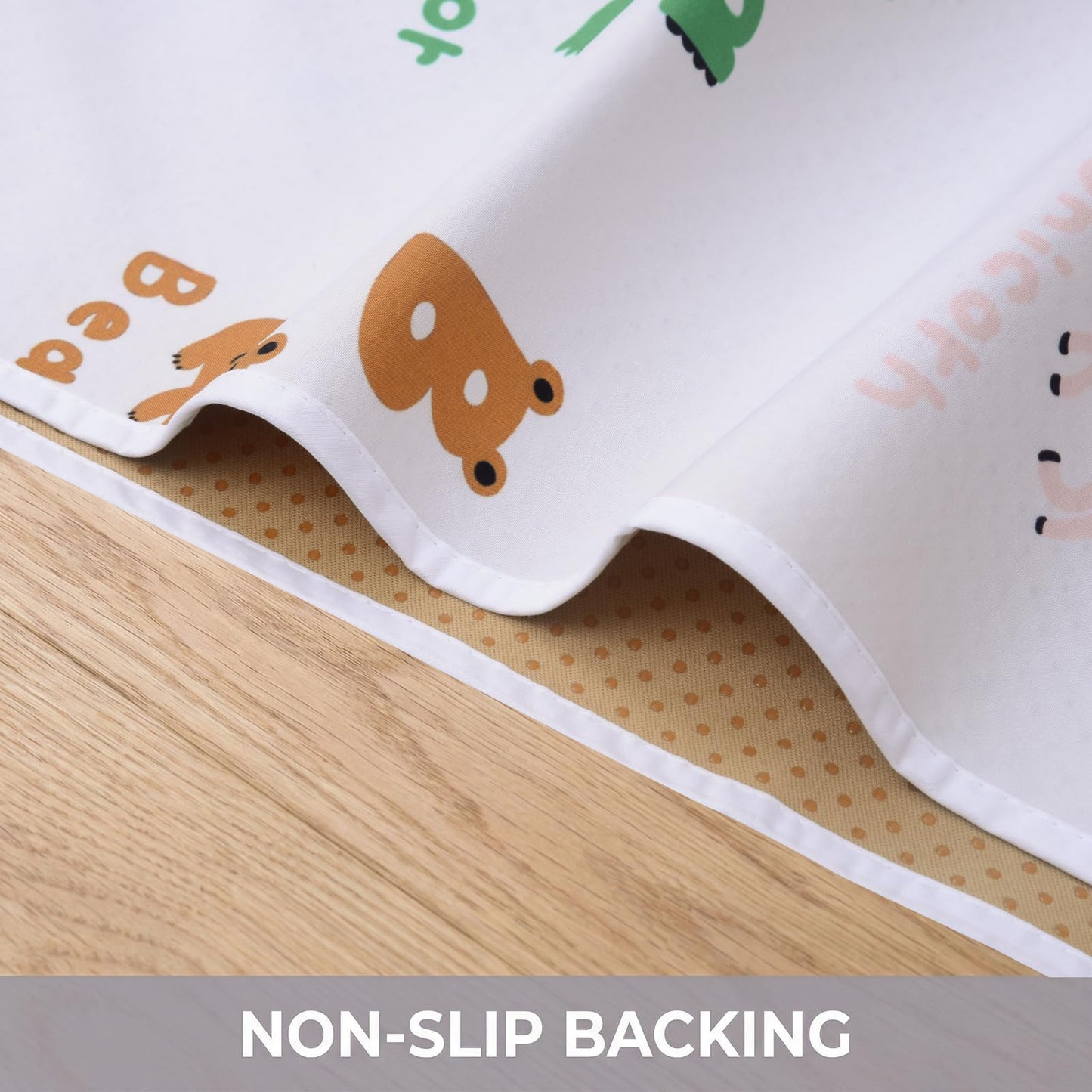 51" Splat Mat for Under High Chair/Arts/Crafts, WOMUMON Baby Washable Spill Mat Waterproof Anti-Slip Floor Splash Mat, Portable Play Mat and Table Cloth