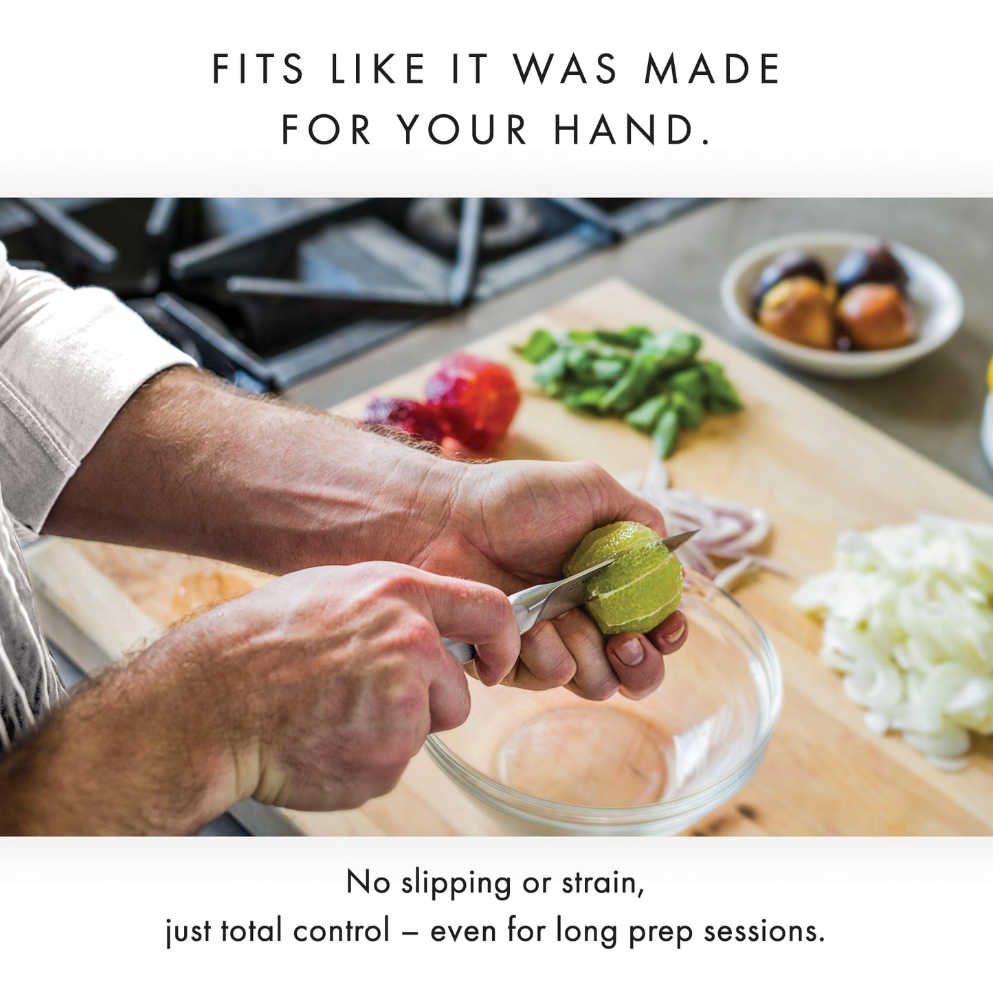 Misen 3.5" Paring Knife – Precision High-Carbon Stainless Steel Blade – Ergonomic Handle for Peeling, Trimming, and Slicing – Lightweight, Versatile Kitchen Tool for All Culinary Tasks - White