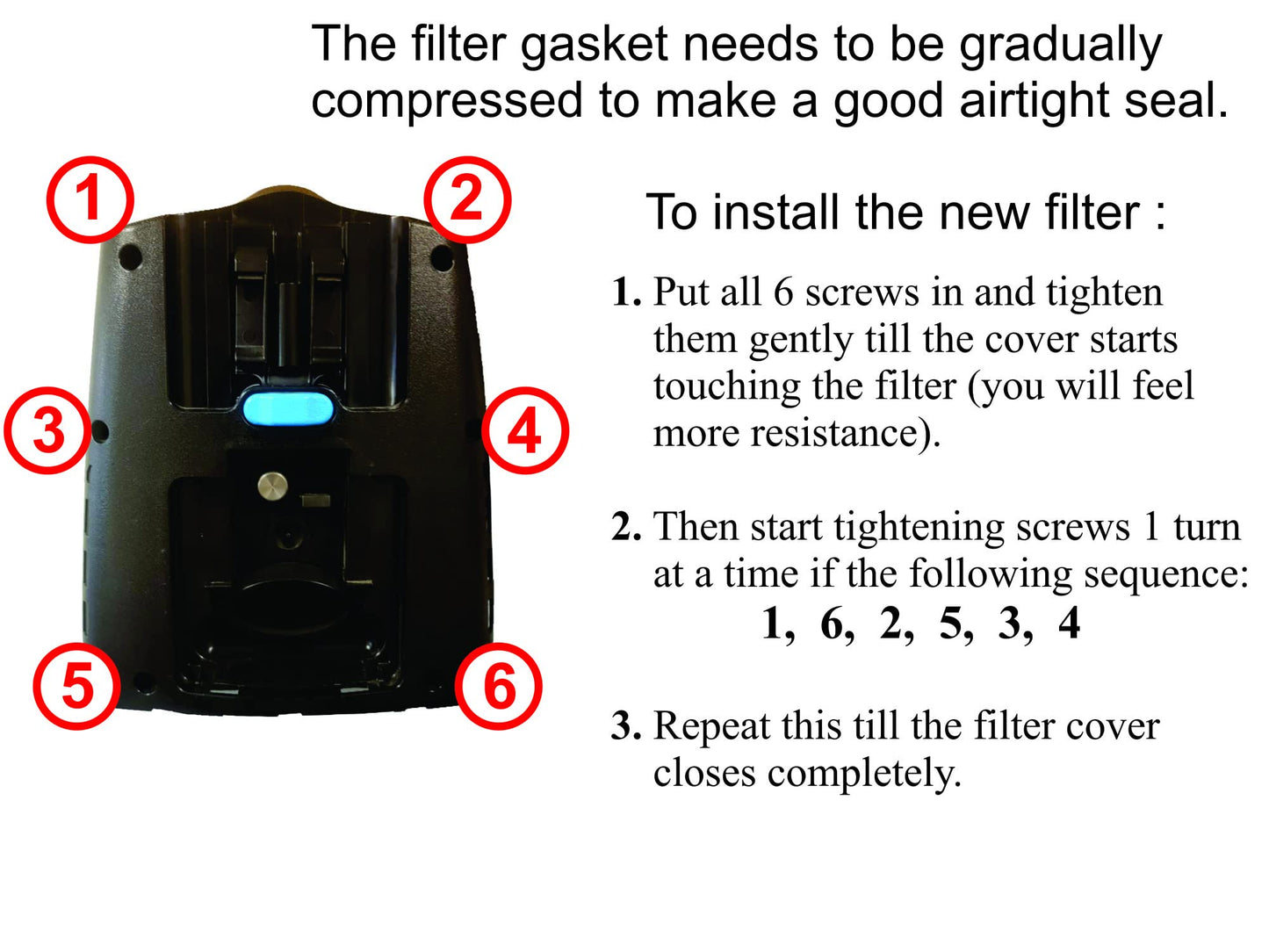 GoodVac Replacement Filter made to fit Rainbow SRX Vacuum Cleaners Replaces OEM T1011