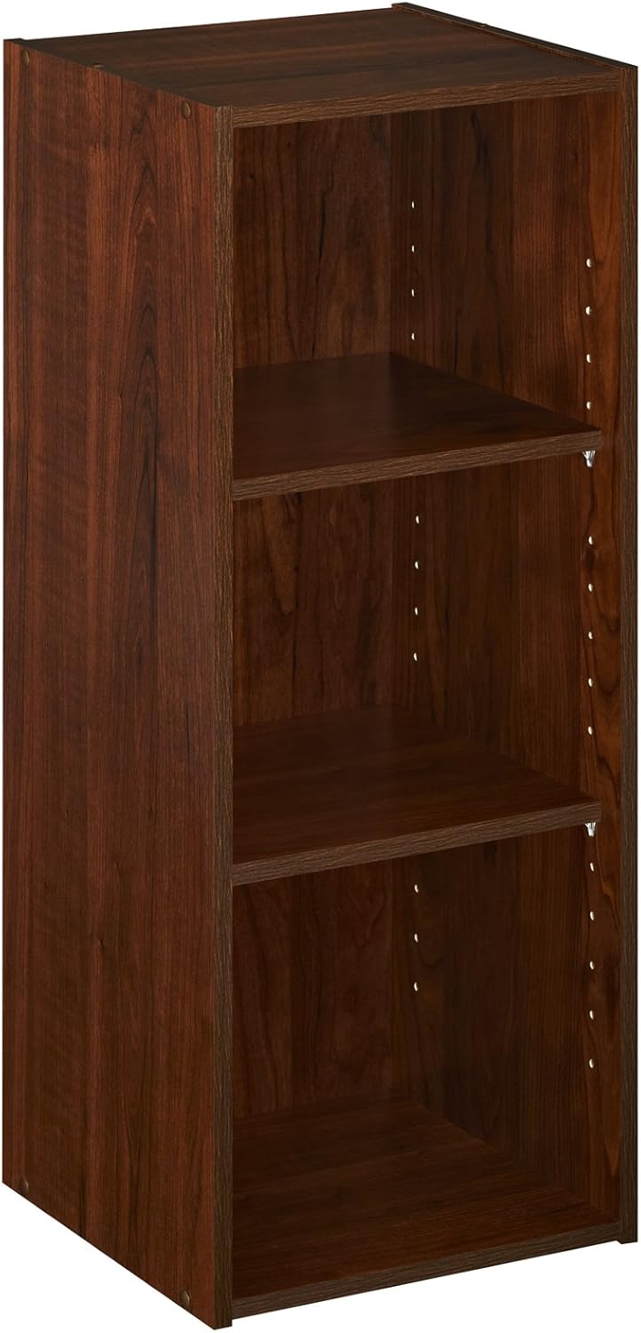 ClosetMaid 3-Shelf Stackable Storage Organizer, Dark Cherry