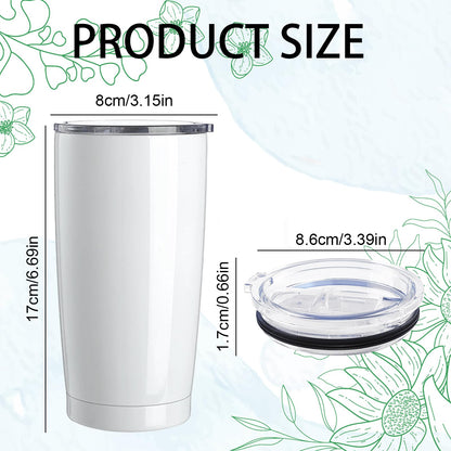 Lilsofee 12 Pack 20 oz Sublimation Tumblers with Lids and Straws Blank Stainless Steel Double Vacuum Metal Skinny Insulated Tumbler Heat Press Transfer Printing DIY Travel Cup for Car
