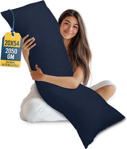 20 54 Inch), Utopia Bedding Full Body Pillow for Adults (Navy, x Long Pillow Insert for Sleeping, Ideal for Side