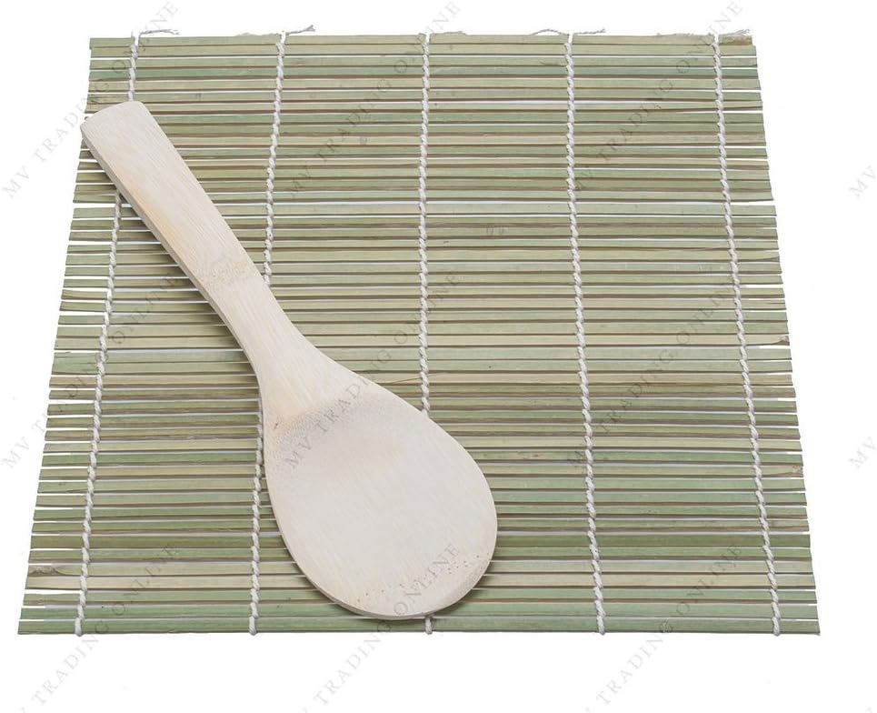M.V. Trading 900208 Bamboo Sushi Mat with Paddle Kit