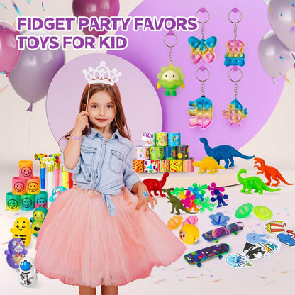 Skiennix Party Favors for Kids | 179 Pcs Goodie Bag Stuffers & Fidget Toys | Ideal for Ages 4-12