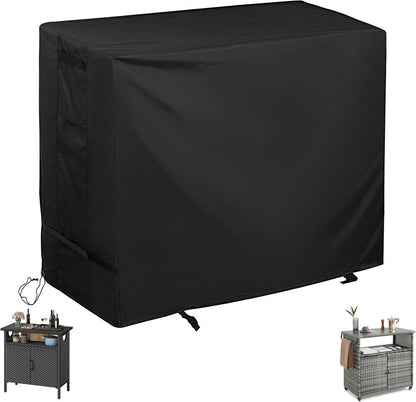 Starcrew Outdoor Storage Cabinet Cover for Wicker Outdoor Bar Cart, Outdoor Bar Table Cover for Patio Storage Bar