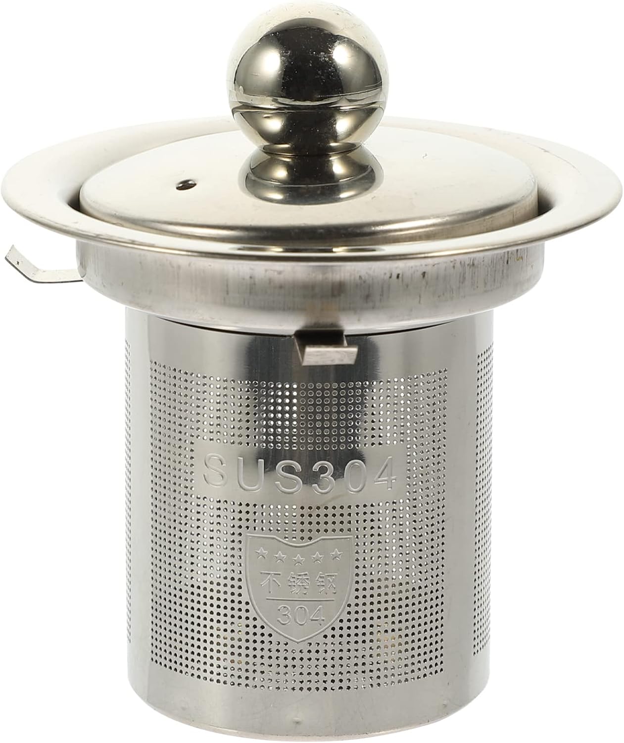 SHERCHPRY Teapot Tea Strainer: Metal Infuser Insert, Fine Mesh Tea Steeper for Loose Tea, Stainless Steel Tea Filter