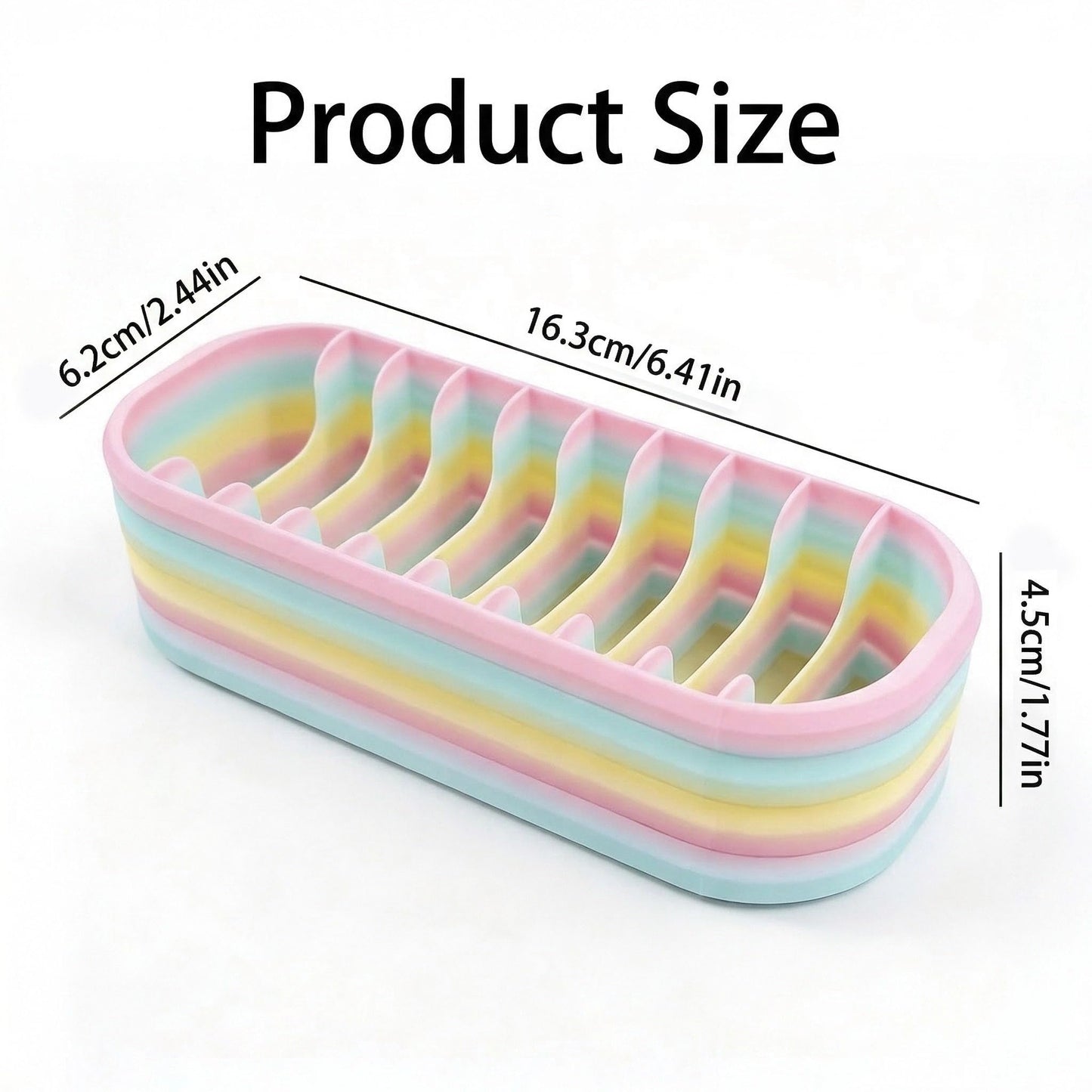 Rainbow Diamond Painting Storage Box with 10 Compartments - Portable Bead Organizer for Diamond Art Kits, Rhinestone & Craft Supplies, Diamond Painting Accessories and Tools