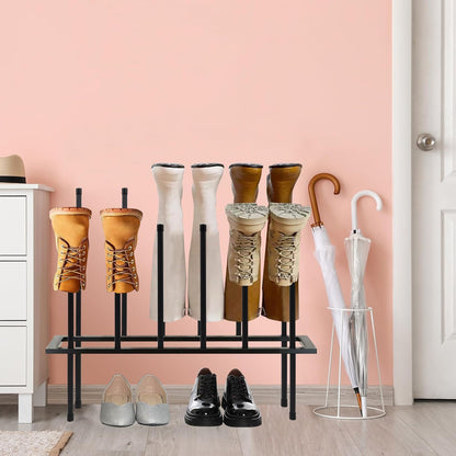 HIEDUYT Closet Closet 6 Boot Rack Shoe Cabinet Metal Shoe Rack for Shoe Organizer for for Pairs Free Standing Shoe
