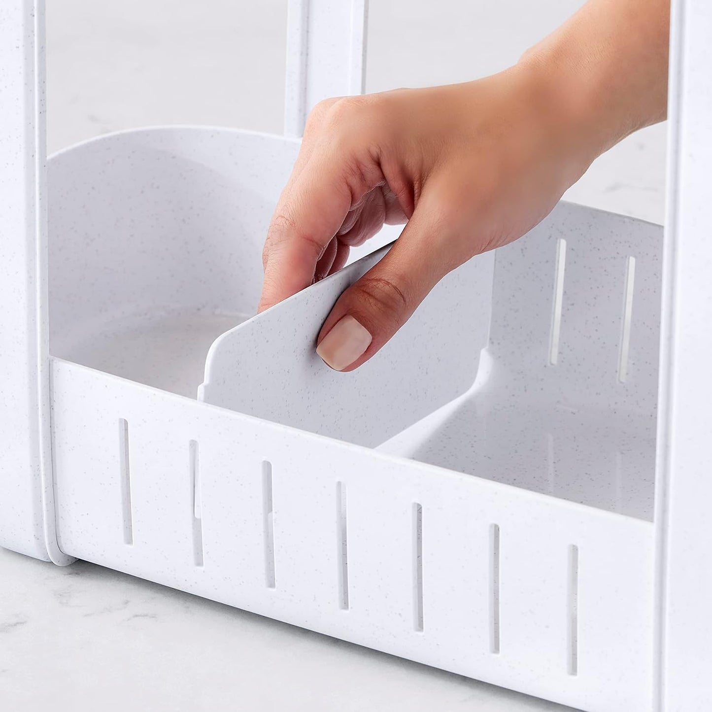 YouCopia SinkSuite Under Sink Cleaning Caddy, 2-Tier Adjustable Organizer for Kitchen and Bathroom Storage and