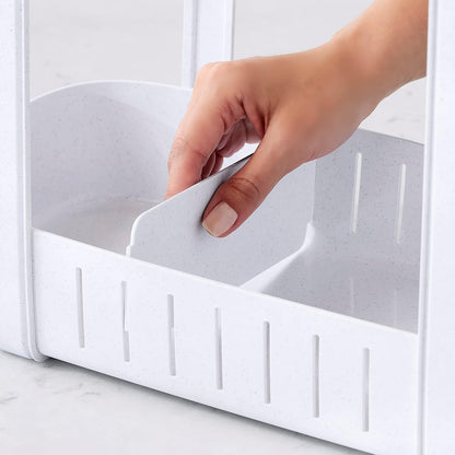 YouCopia SinkSuite Under Sink Cleaning Caddy, 2-Tier Adjustable Organizer for Kitchen and Bathroom Storage and