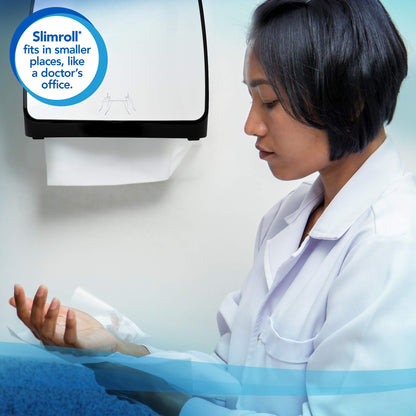 Scott Professional Slimroll Hard Roll Paper Towels, Bulk (12388), Hardwound, Absorbency Pockets, White, for compatible Kimberly-Clark Professional Dispensers (6 Rolls at 580' Each, 3,480'/Case)