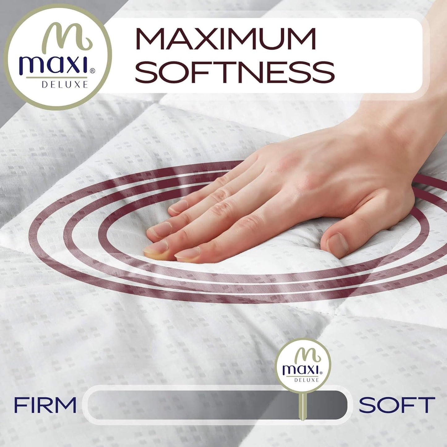 Maxi (33 75) Cot Size X Mattress Pad - Luxurious Cotton Sateen Mattress Protector - Soft, Comfortable, & Breatheable
