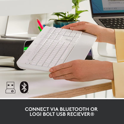 Logitech Signature MK650 Combo for Business, Wireless Mouse and Keyboard, Logi Bolt, Bluetooth, SmartWheel, Globally Certified, Windows/Mac/Chrome/Linux - Graphite