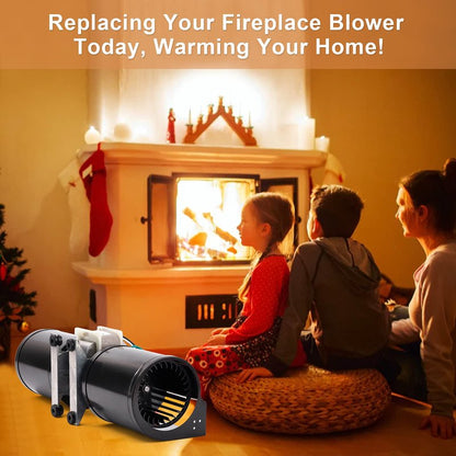 Adviace GFK-160 GFK-160A Fireplace Blower Fan Kit for Heat-N-Glo, Heat and Glow, Heat&Glo, Hearth and Home, Superior, Quadra-Fire Fireplaces, FAB-1600 FAB-1100 HB-RB168 1601881 950-3315 Blower Kit