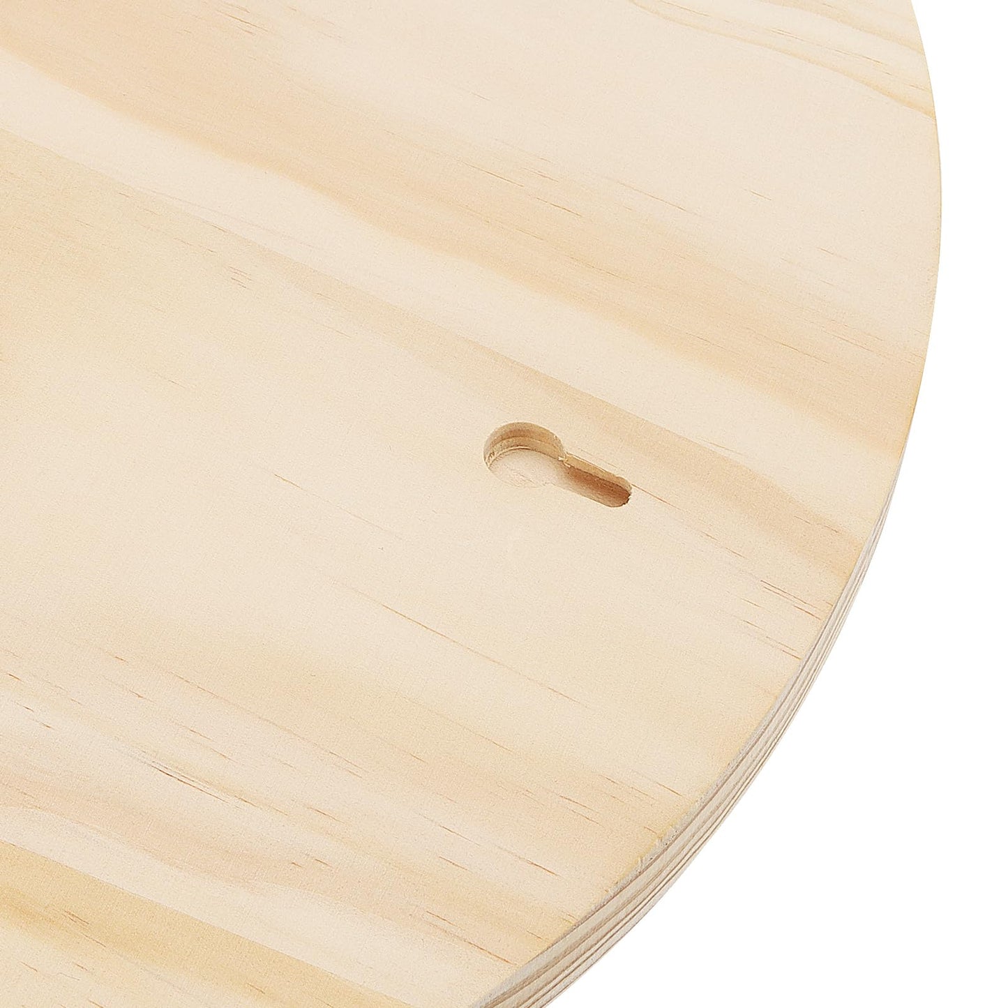 SOUJAP 3 Pack 11.8 Inch Round Wood Plaque, 30cm Unfinished Wood Circle Plaques, 3/4 Inch Thick Wooden Base for Craft, DIY Project, Home Decoration