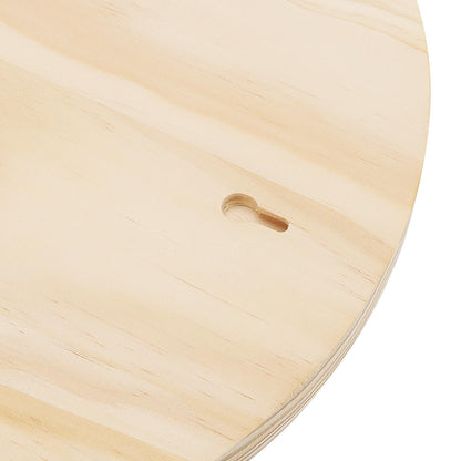 SOUJAP 3 Pack 11.8 Inch Round Wood Plaque, 30cm Unfinished Wood Circle Plaques, 3/4 Inch Thick Wooden Base for Craft, DIY Project, Home Decoration
