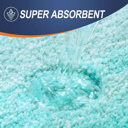 OLANLY Large Bathroom Rugs - Extra Soft Microfiber Mat 45x27 | Quick Dry, Machine Washable, Teal