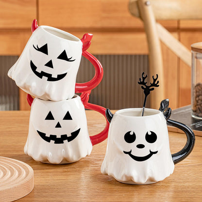 Halloween Face Stickers for Crafts Pumpkin Decorating Stickers for Pumpkins Glass Jars Halloween Vinyl Faces Decals Cute Ornaments Decals Funny Faces Crafts for Party Supplies Decorations