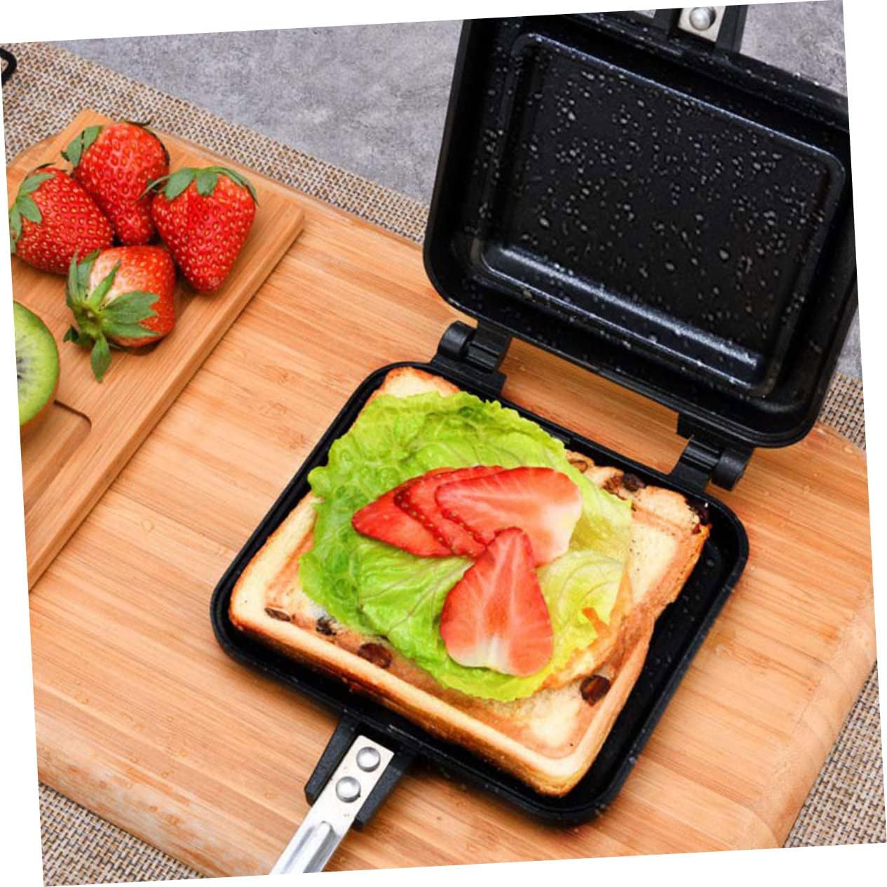 Sandwich Skillet, Non-stick Kitchen Sandwich Maker for Grilled Cheese, Double Side Frying Pan, Kitchen Essential Grill