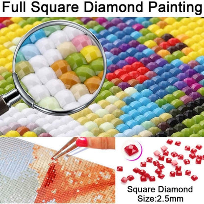 5D Diamond Art Painting Cavalier King Charles Spaniel Full Drill Diamond Art Painting by Number Kits for Adults Square Beads Mosaic Cross Stitch for Wall Decoration 16x20inch