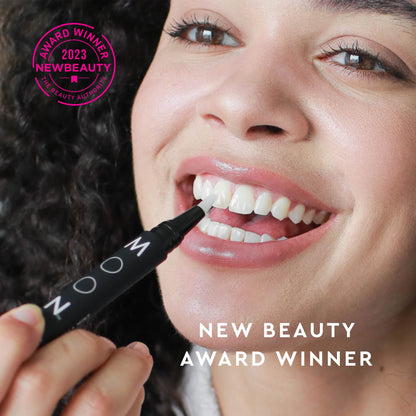 MOON Teeth Whitening Pen - Gentle on Sensitive Teeth, Whitens with Antioxidants & Essential Oils - Vegan Whitening Gel in an Easy Applicator - Vanilla Mint