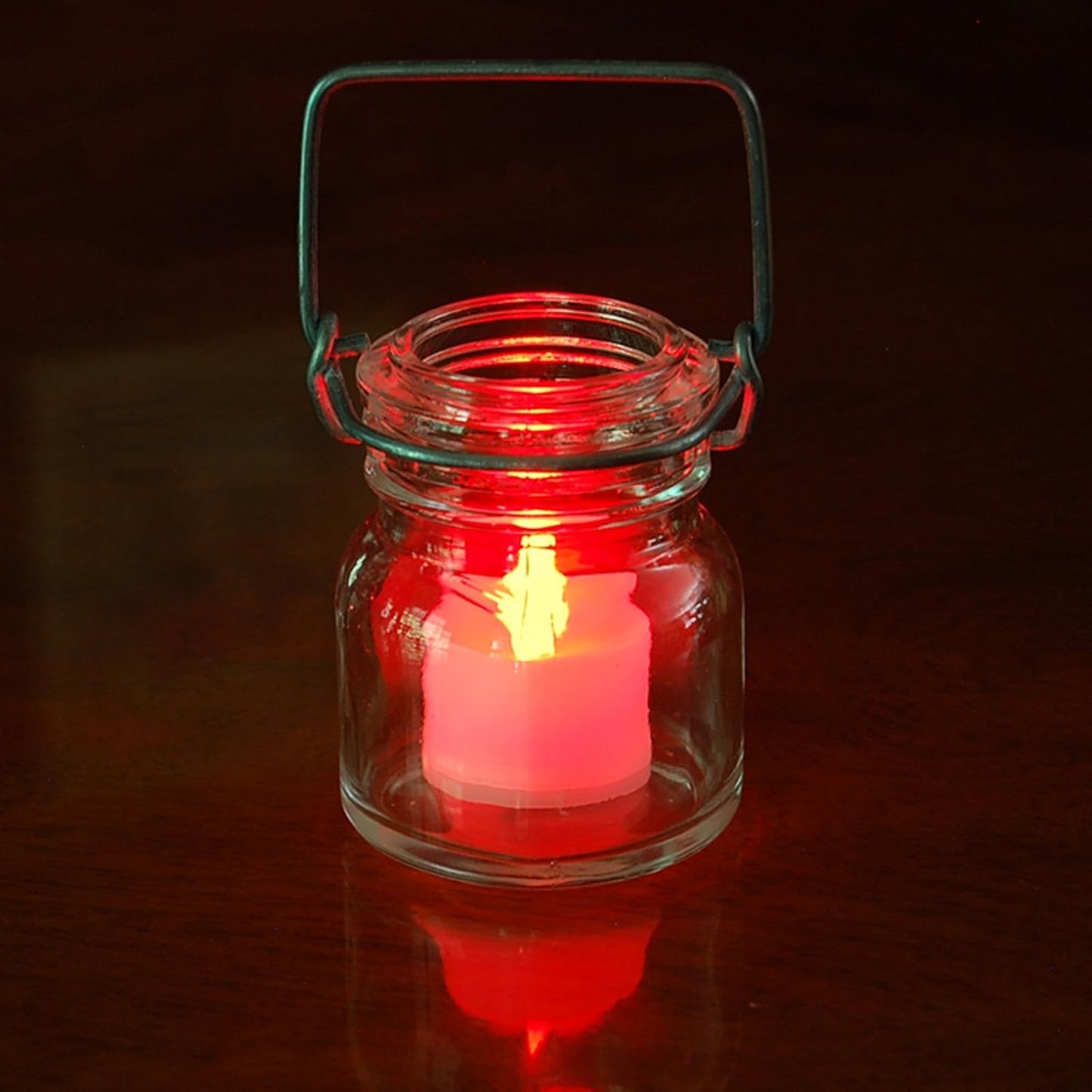 LumaBase Battery Operated Tea Light Candles, Green, Set of 12