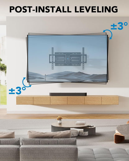 Pipishell Full Motion TV Wall Mount - Fits 42-85 Inch LED TVs Up to 132lbs | Swivel Bracket with Articulating Arms, Max VESA 600x400mm