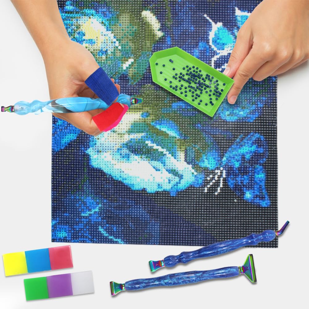 SENHAI 25 Pcs Diamond Paintings Pen, 5D Diamond Art Accessories Tools Stainless Steel Tips for for DIY Painting Crafts Nail Art Cross Stitch Decor