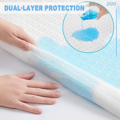 BALEINE Waterproof Mattress Protector, Breathable Cooling Soft Washable Mattress Cover with Deep Pocket (Twin)