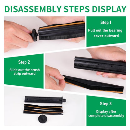 L40 Ultra TriCut Main Brush Replacement Compatible with Dreame X40 Ultra/X30 Ultra/L10s Pro Ultra/L10s Ultra/L20 Ultra | Anti-Hair Wrap Roller | Deep Cleaning for Pet Hair, Carpet & Hard Floor