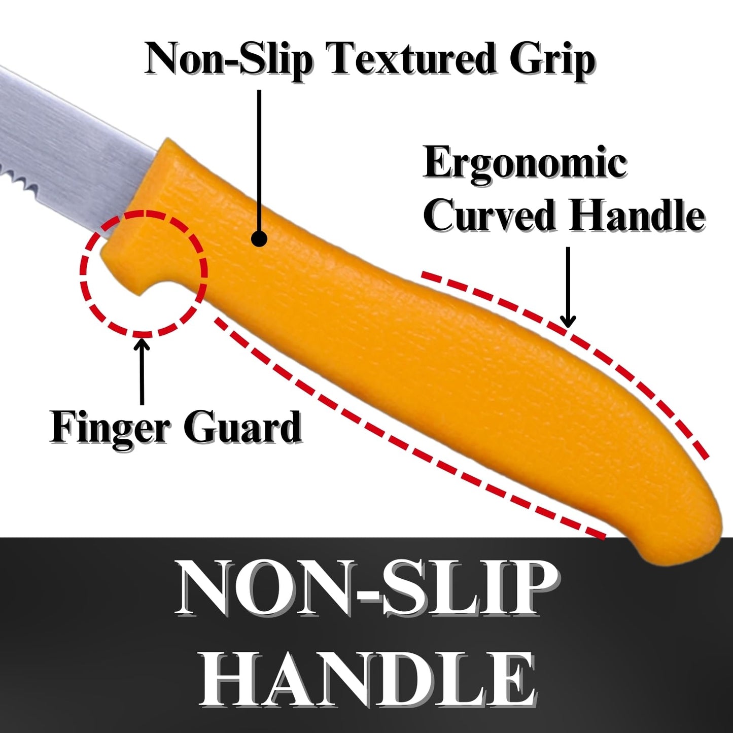 ALLEX Cardboard Cutter Tool Heavy Duty 5" – Japanese Stainless Steel Blade – Serrated Utility Knife for Cardboard, Styrofoam, Foam, Insulation – Made in Japan – Yellow (2 PCS)