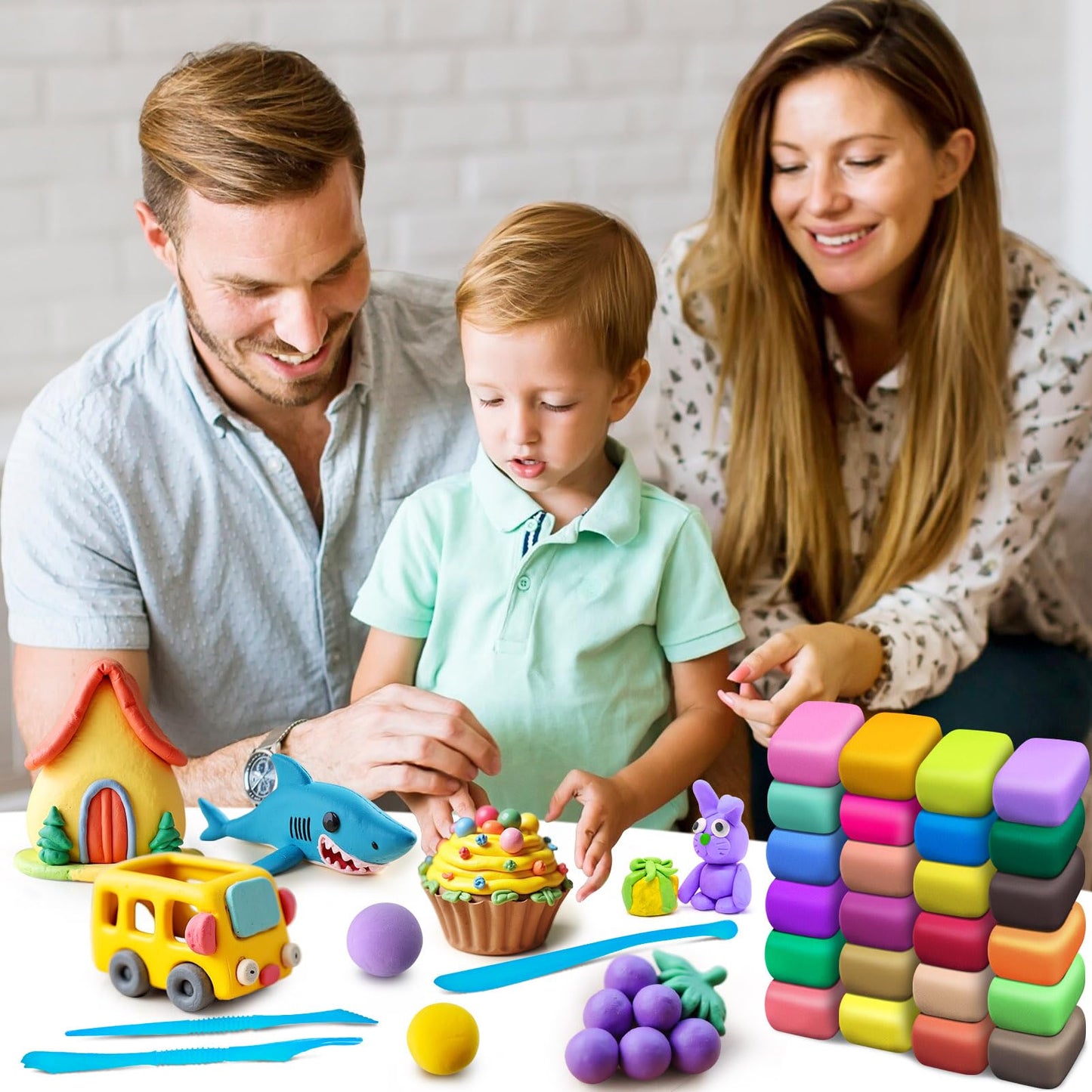 YOPINSAND Air Dry Clay 145 Colors, Modeling Clay for Kids, DIY Molding Magic Toy with Tools, Gift for Kids Boys Girls