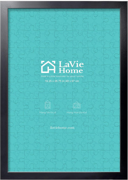 19.25x26.75 Artwork1 Pack LaVie Home Picture Frame Black, Puzzles Frame for Wall Decoration, Classic Black Minimalist