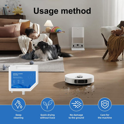Floor Cleaning Solution Compatible with Dreame Cleaning Solution, Multi-Surface Original Flavor L10 Ultra Detergent, Compatible with L10s Ultra Robot Vacuum (10.52 Fl Oz) (1 Bottle)