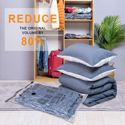 GONGSHI Vacuum Storage Bags, Space Saver Seal Bags For Clothing, Travel Luggage,Blankets, Comforters, Pillows, Clothes Storage.36 Combo