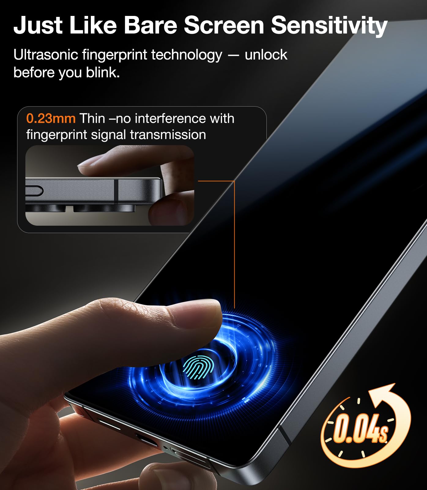 TORRAS Top-Notch Aerospace Glass for Samsung Galaxy S24 Ultra Screen Protector [12Ft Military-Grade Shatterproof] Anti-Scratch Tempered Glass Full Coverage Fit Screen Protector S24 Ultra 6.8" 2-Pack