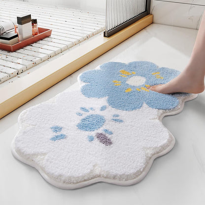 Bathroom Carpet Ultra Absorbent Bath Mat: Thick Microfiber Non-Slip Rug, Machine Washable for Bathroom and Bedroom